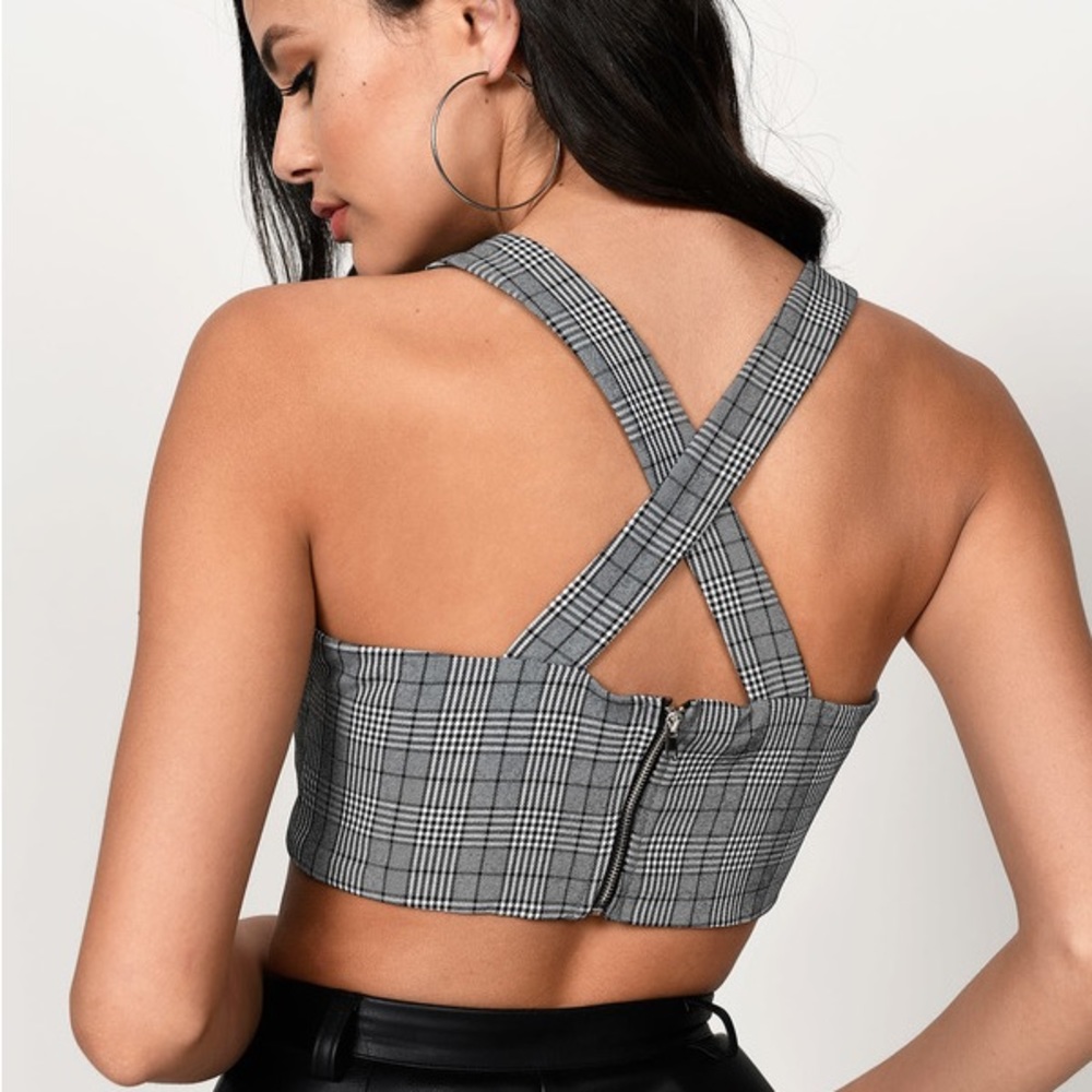 Plaid Crop Top